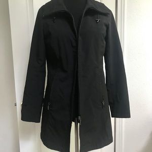 Nordstrom Kristen Blake Black Rain Coat Jacket
